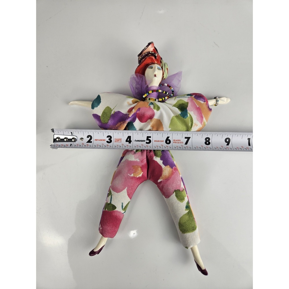 Poupee Millet Cerri Art 11" French Porcelain Doll Awesome Headdress And Scarf - Picture 11 of 11